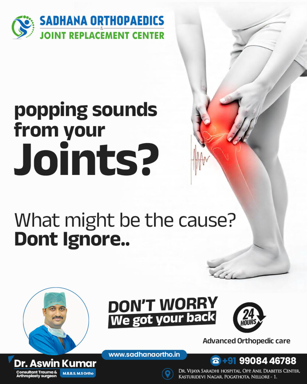 Instagram post from sadhanaorthopedic. This post is in position 9.